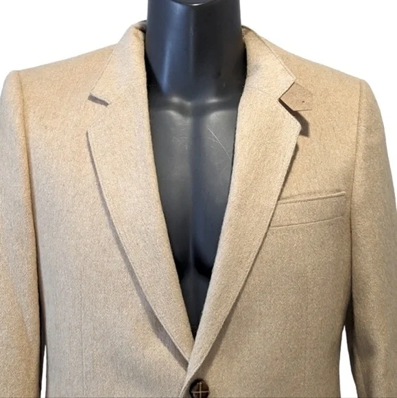 Vintage camel hair blazer - Picture 2 of 14